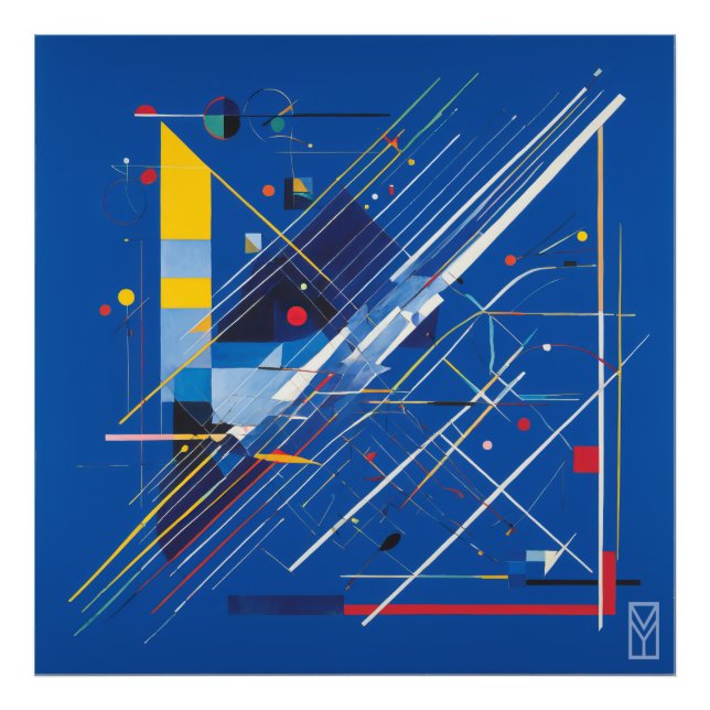 Foto Pôster Kandinsky e o Caos da Tela Azul (Frente)