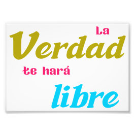 Foto Póster La verdad te hará libre