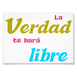 Foto Póster La verdad te hará libre