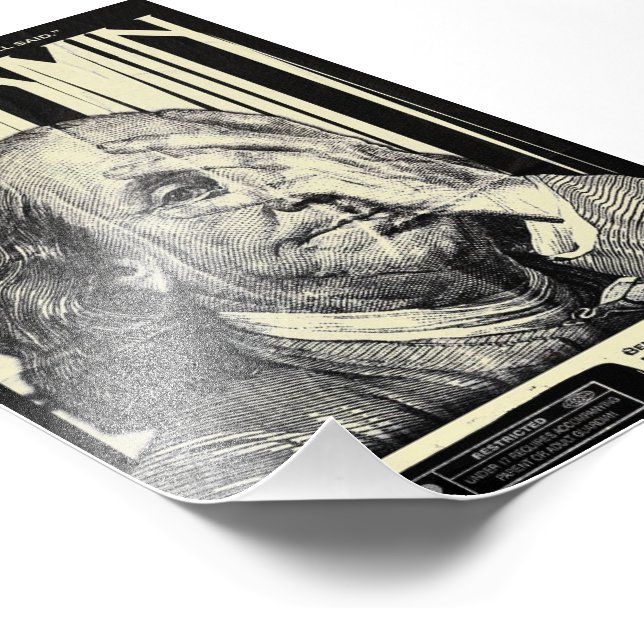 Foto Póster Motivacional Benjamin Franklin (Esquina)