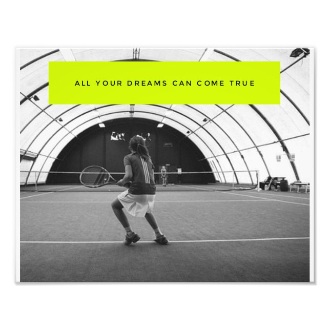 Foto Poster motivacional del tenis - Inspiración (Frente)