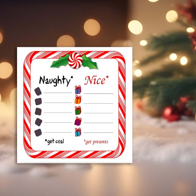Foto Poster Nombres. traviesa o agradable (Naughty or Nice Poster. You know who you are. Santa wants names! 
)