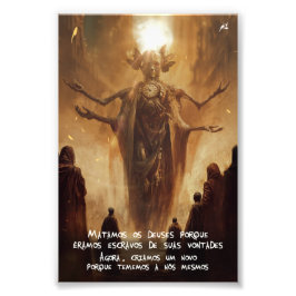 Foto Poster Novo Mundo (frase IV)