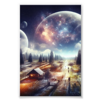 Foto Poster Paisaje Espacial