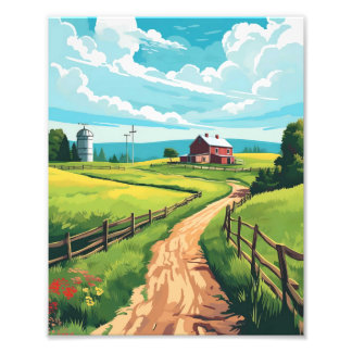 Foto Poster paisajístico rural