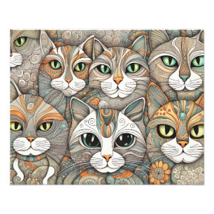 Foto póster para calmar gatos