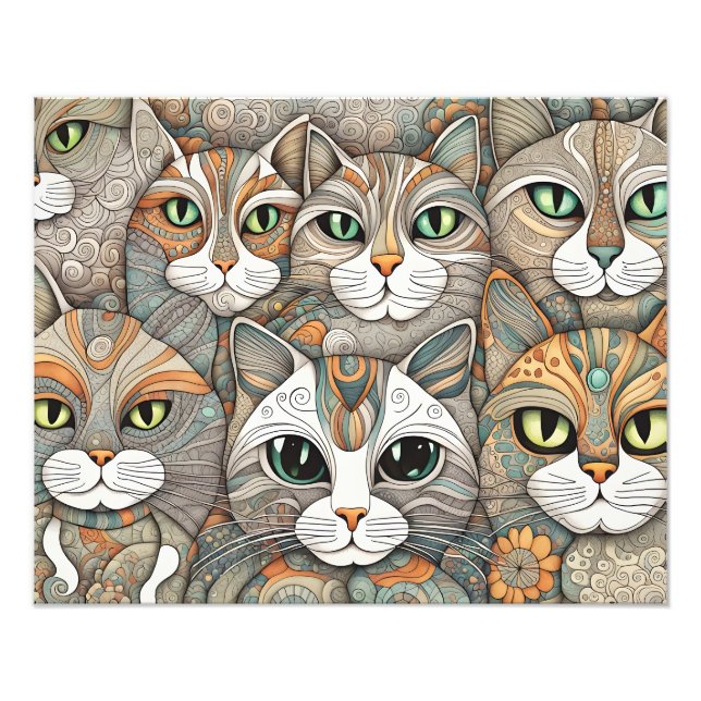 Foto póster para calmar gatos (Frente)