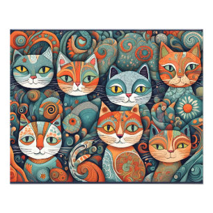 Foto póster para calmar gatos
