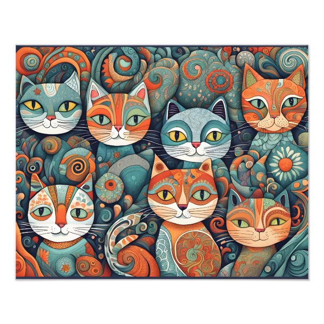 Foto póster para calmar gatos (Frente)