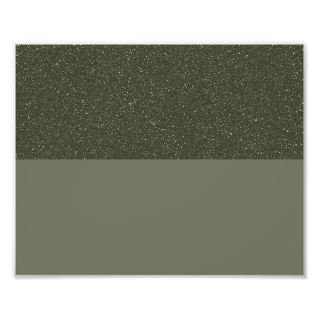 Foto Poster personalizado - Moss Green Textured Split (Frente)