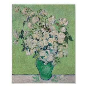 Foto Póster Roses painting by Vincent Van Gogh 1890