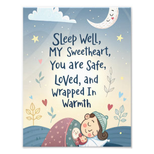 Foto Póster Sweet Dreams Cozy Kids