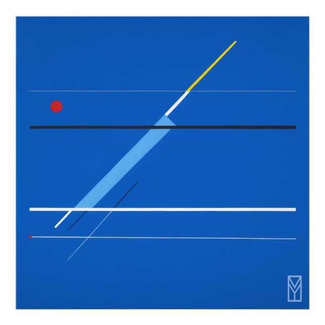 Foto Pôster Tela Azul: A Arte de Kandinsky (Frente)