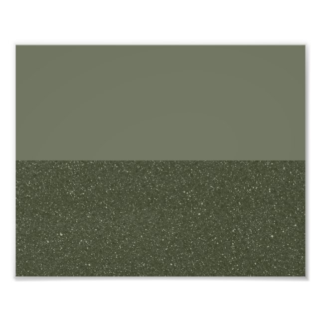 Foto Poster Verde Moss Horizontal - Personalizable (Frente)