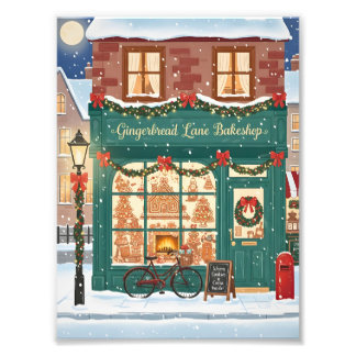Foto Pósteres de ilustración de Gingerbread Lane Bakesh
