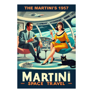 Foto Pósters de viaje espaciales de Martini de 1957