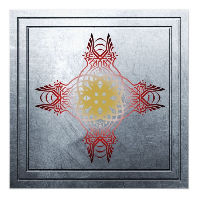 Foto posters islámicos con la palabra mosaico bismillah (Frente)