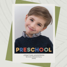 Foto preescolar Keepsake Notecard