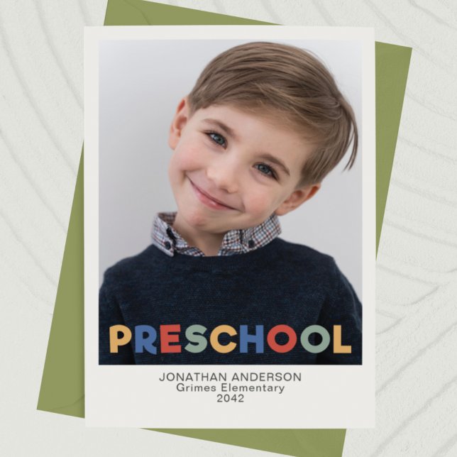 Foto preescolar Keepsake Notecard (Subido por el creador)
