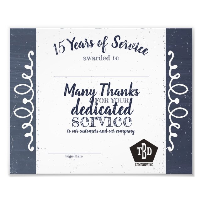 Foto Premio universal por el aniversario de los emplead (Frente)