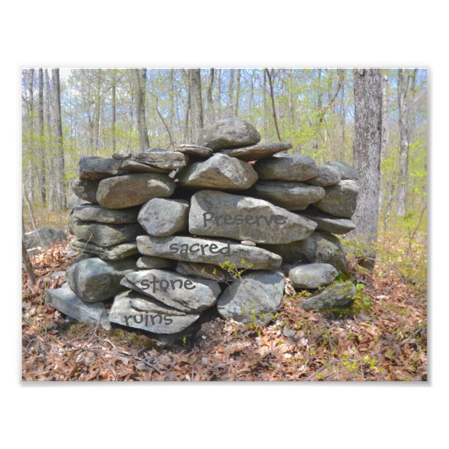 Foto Preservar las ruinas de piedra sagrada (Frente)