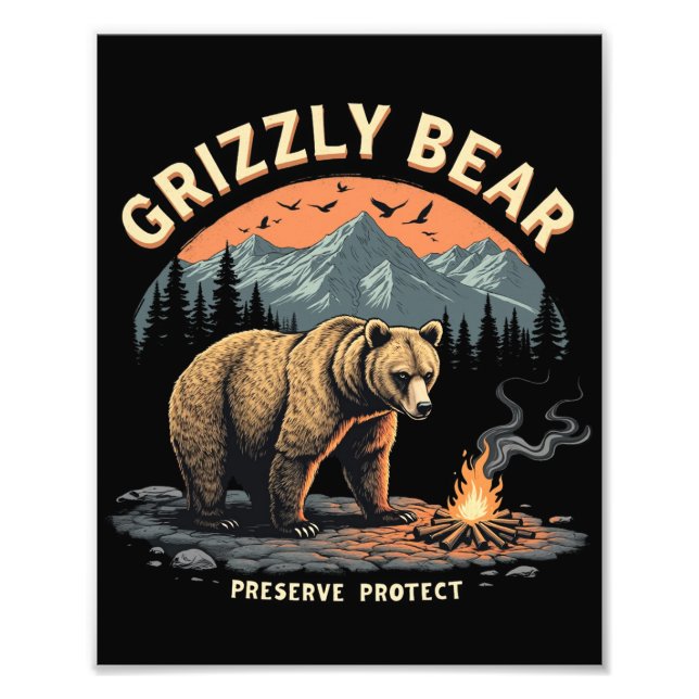Foto Preservar y proteger el oso pardo (Frente)