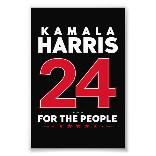 Foto Presidente 47 Kamala Harris 2024 Apoyo Señora (Frente)