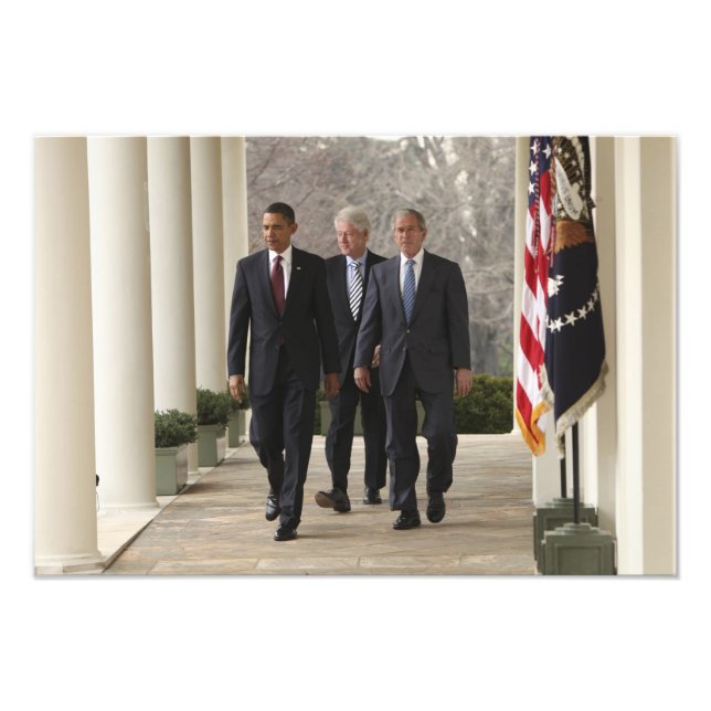 Foto Presidente Barack Obama y expresidentes (Frente)
