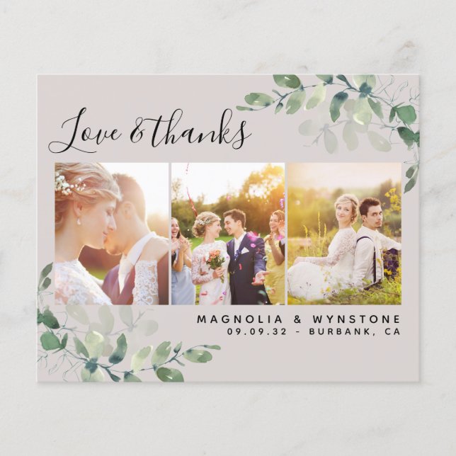 Foto presupuestaria Eucalyptus Boda Tarjeta de agr (Anverso)