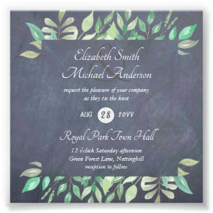 Foto Presupuesto de invitación a bodas de ecología mode