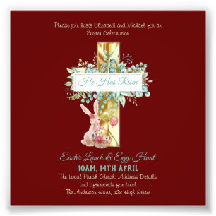 Foto Presupuesto de invitaciones religiosas de Pascua