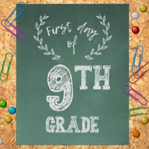 Foto Primer día de clases, primer día de 9º grado Fresh