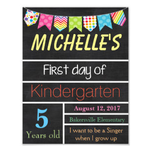 Foto Primer día de Rótulo de la escuela, Rótulo de l