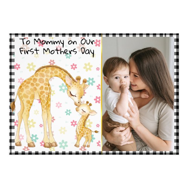 Foto Primer regalo de Día de la Madre del bebé (Frente)