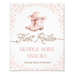 Foto Primer Rodeo Rosa Dusty Primer Rótulo Fiesta de cu