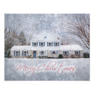 Foto Primitive Winter Snow Country Rustic Open House
