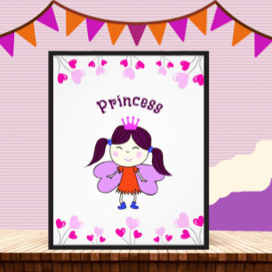 Foto Princesa divertida con globos
