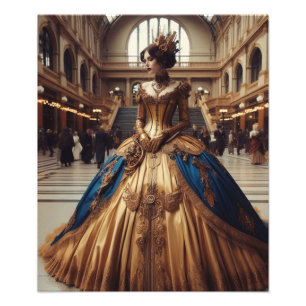 Foto Princesa Dorada Steampunk Victoriana Industrial