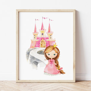 Foto Princesa, pelo pardo, castillo, corona, guardería