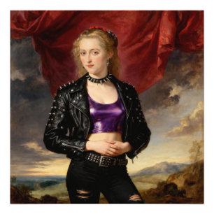 Foto Princesa Punk con Chaqueta de Cuero