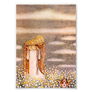 Foto "Princesa Tuvstarr" acuarela John Bauer