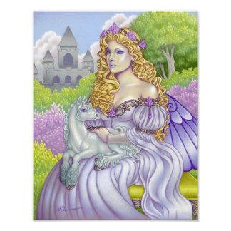 Foto Princess fairy unicorn castillo arte de fantasía