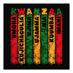 Foto Principios de Retro Grunge Kwanzaa