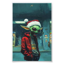 Foto Print Natal Alien