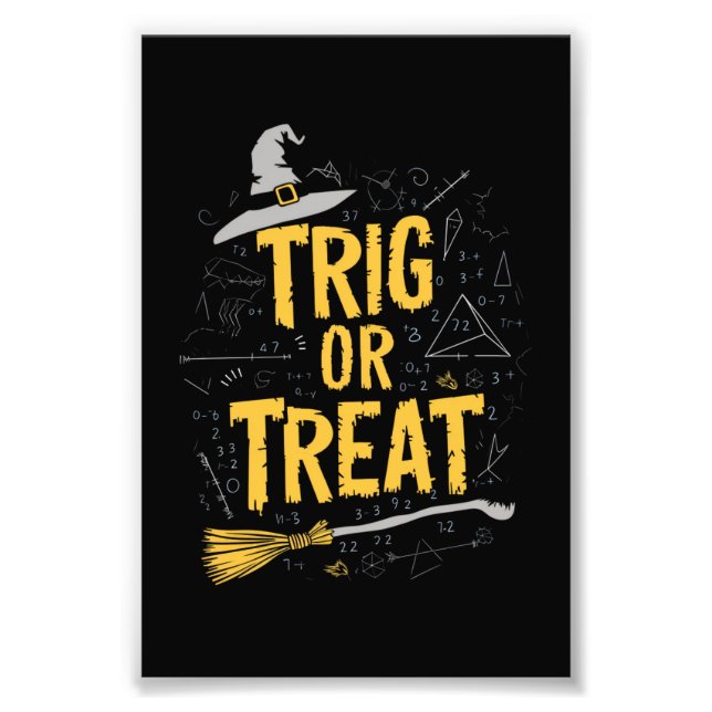 Foto Profesor de matemáticas de Halloween Trig o trata  (Frente)