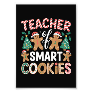 Foto Profesor de Navidad de galletas de jengibre inteli
