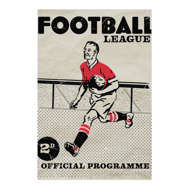 Foto Programa de fútbol de época (Frente)