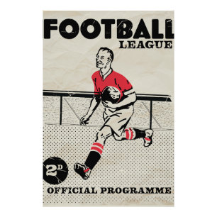Foto Programa de fútbol vintage