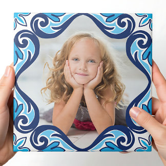 Foto propia Azulejos azul y blanco Tile de cerámic