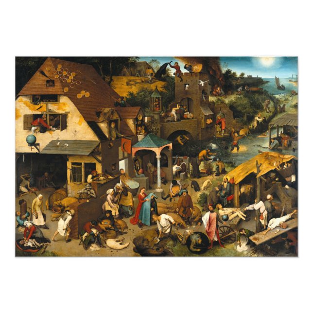 Foto Proverbios holandeses por Pieter Bruegel, el ancia (Frente)